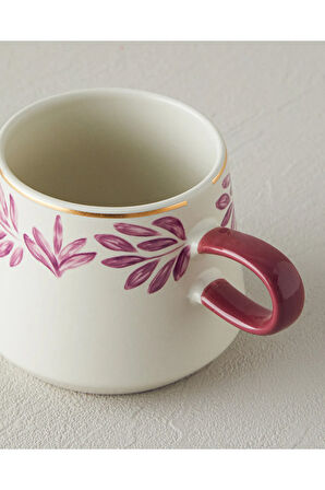 Carnival Leaf Stoneware Kupa Pembe