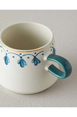 Carnival Drip Stoneware Kupa Yeşil