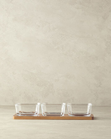 Orient Akasya 4 Parça Sunumluk Koyu Kahverengi