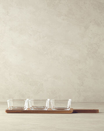 Orient Akasya 4 Parça Sunumluk Koyu Kahverengi