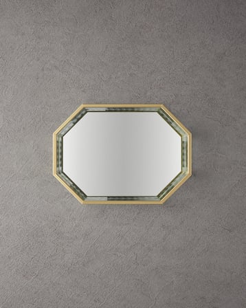 English Home Luxury Cam Dekoratif Tepsi Gold