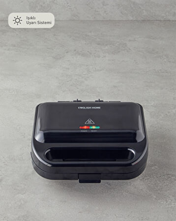English Home TMK 5001 Mini Tost ve Waffle Makinesi Siyah