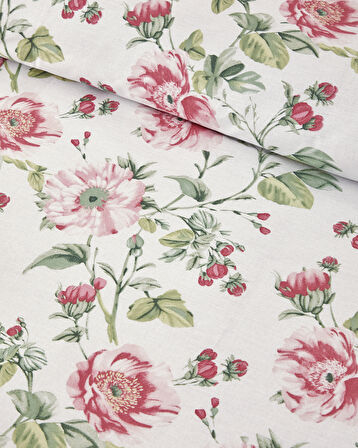 English Home Sparkling Flowers Çift Kişilik Nevresim Takımı Yeşil