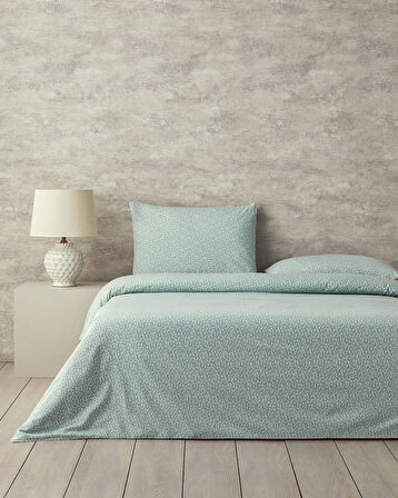 English Home Fancy Flowers Çift Kişilik Nevresim Takımı Yeşil