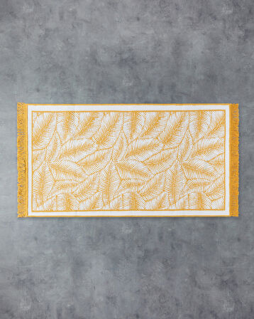 English Home Leaves Dokuma Kilim Hardal