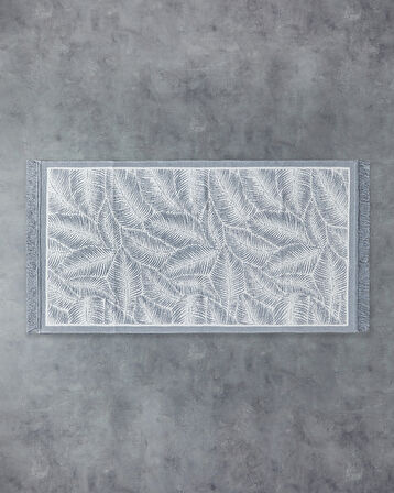 English Home Leaves Dokuma Dokuma Kilim Gri