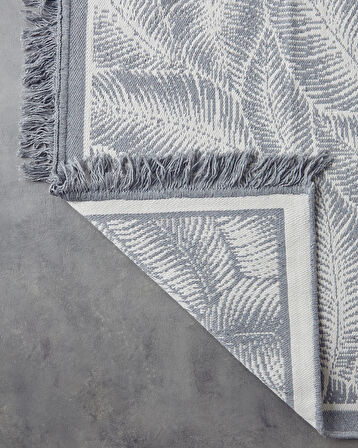 English Home Leaves Dokuma Dokuma Kilim Gri