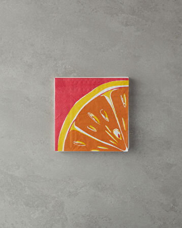 Fresh 20'li Kağıt Peçete 33x33 cm Turuncu