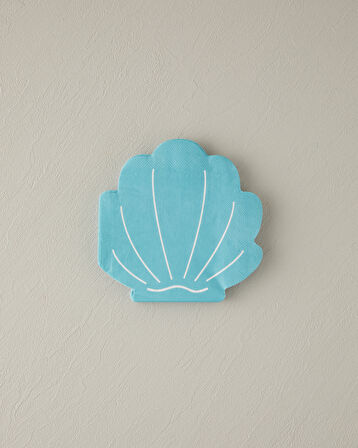 Seashell 20'li Kağıt Peçete 32x32 cm Mavi