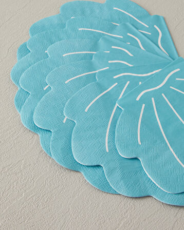 Seashell 20'li Kağıt Peçete 32x32 cm Mavi