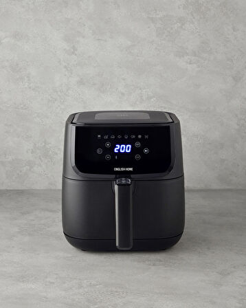 English Home AIF 2001 Dijital Çıkarılabilir Sepetli Air Fryer XL Siyah