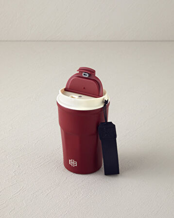 English Home Fiera Paslanmaz Çelik Termos 360 ml Bordo