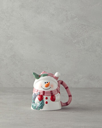 Rosy Snowman Dolomite Kupa 300 ml Pembe