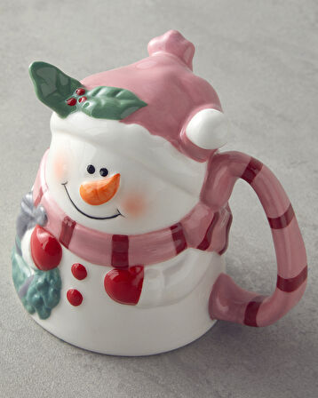 Rosy Snowman Dolomite Kupa 300 ml Pembe