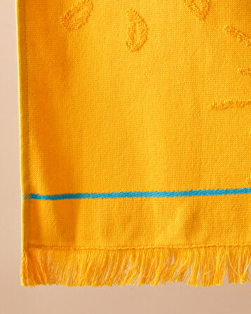 Funny Sunny Pamuklu Plaj Havlusu Sarı