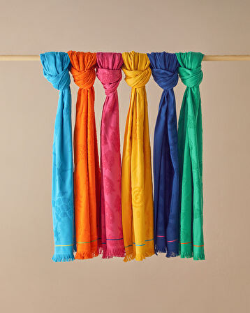 Funny Sunny Pamuklu Plaj Havlusu Sarı