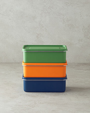 English Home Harper Paslanmaz Çelik Lunch Box 900 ml Turuncu