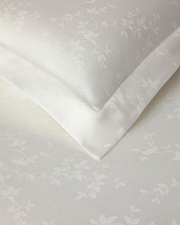 English Home Taylor Lyocell Saten Çift Kişilik Nevresim Takımı 200x220 cm Beyaz