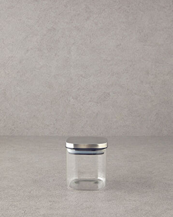 English Home All Fresh Square Borosilikat Erzak Kabı 650 ml Şeffaf