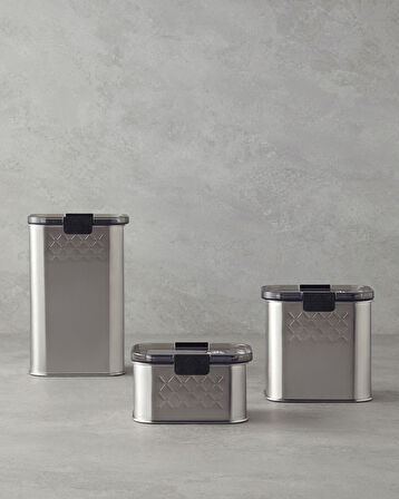 English Home All Fresh Inox Paslanmaz Çelik Erzak Kabı 1000 ml Silver