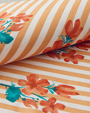 Retro Flower 20'li Kağıt Peçete 33x33 cm Yeşil