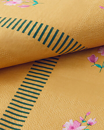 Retro Blossom 20'li Kağıt Peçete 33x33 cm Turuncu