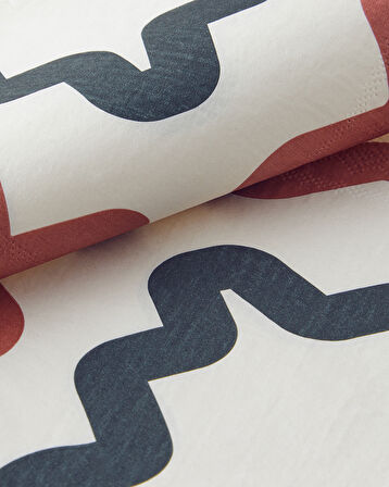 Retro Shapes 20'li Kağıt Peçete 33x33 cm Pembe