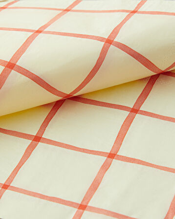 Retro Gingham 20'li Kağıt Peçete 33x33 cm Krem