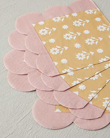 Retro Style 20'li Kağıt Peçete 33x33 cm Pembe