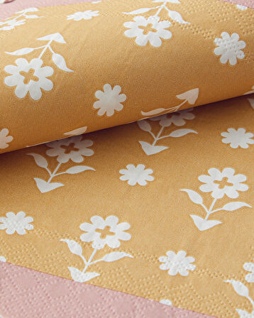 Retro Style 20'li Kağıt Peçete 33x33 cm Pembe