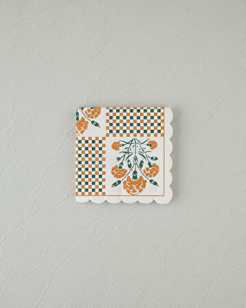 English Home Retro Botanique 20'li Kağıt Peçete  Yeşil