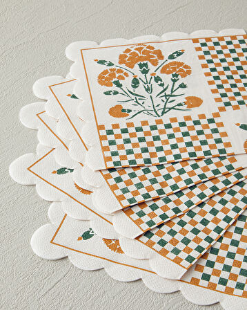 English Home Retro Botanique 20'li Kağıt Peçete  Yeşil