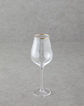 English Home Gracy Kristal 6'lı Kadeh 400 ml Gold