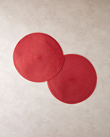 Red Year PP 2'li Amerikan Servis 38 cm Kırmızı