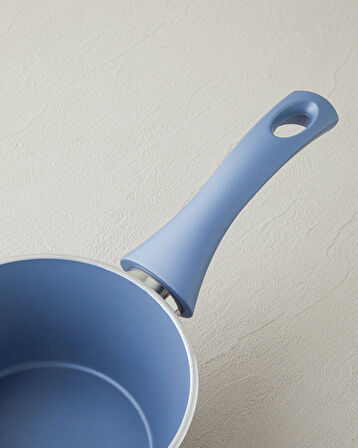 English Home Pretty Alüminyum Mini sos Tencere 14 cm Mavi