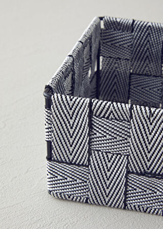 Shine Sepet 14x14x7 cm Siyah - Beyaz