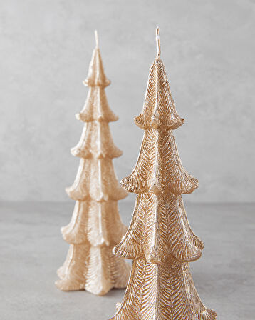 Christmas Tree Mum 9x9x22,5 cm Gold