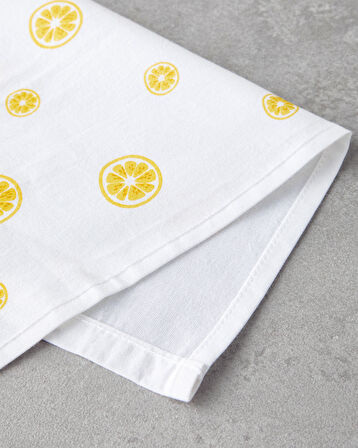 English Home Lemons Pamuk Kurulama Bezi Sarı