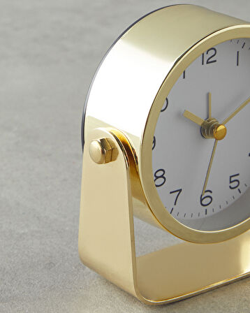 Viva Metal Masa Saati 10 cm Gold