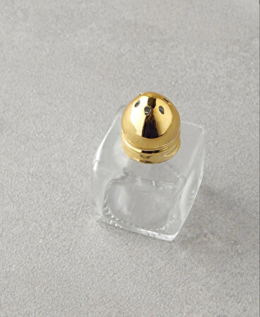 Lelia Cam 2'li Tuzluk - Biberlik 4x5 cm Gold
