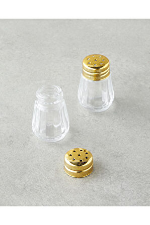 Lilla Cam 2'li Tuzluk - Biberlik 4x4 cm Gold