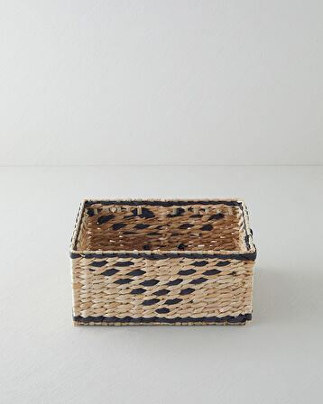 Liena Sepet 30x20x14 cm Natural-Siyah
