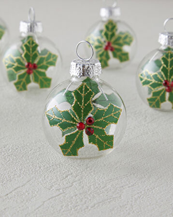 Caraline Yılbaşı Ağaç Süsü Beyaz