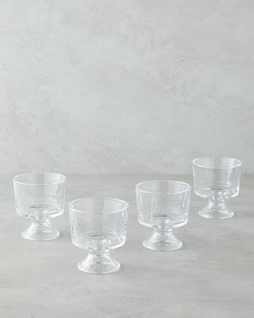 English Home Mae Cam 4'lü Cup 270 ml Şeffaf