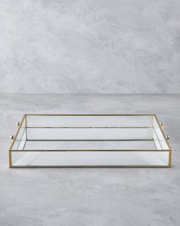 English Home Marsilya Dekoratif Tepsi 43.3x33x5cm Gold