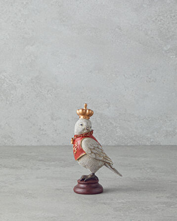 Owl Yılbaşı Biblo 8x 6x14 cm Kırmızı