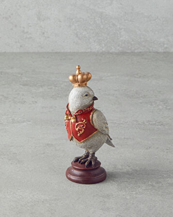 Owl Yılbaşı Biblo 8x 6x14 cm Kırmızı