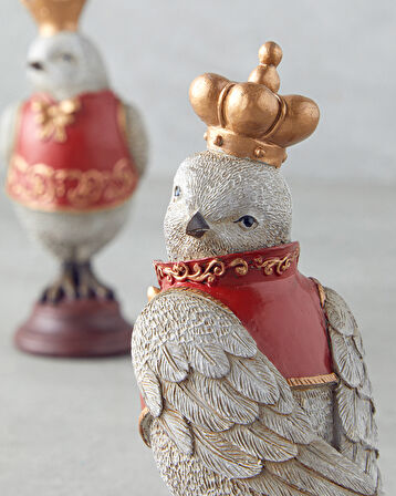 Owl Yılbaşı Biblo 8x 6x14 cm Kırmızı