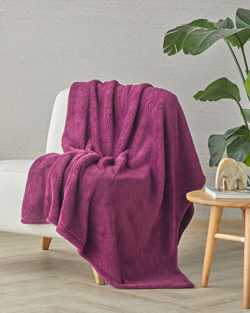 English Home Cozy Wellsoft Tv Battaniye Bordo