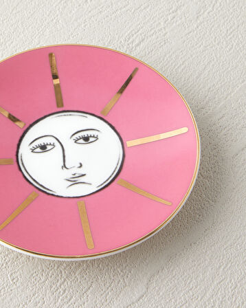 Talisman Sun Bone China Çerezlik 10 cm Pembe